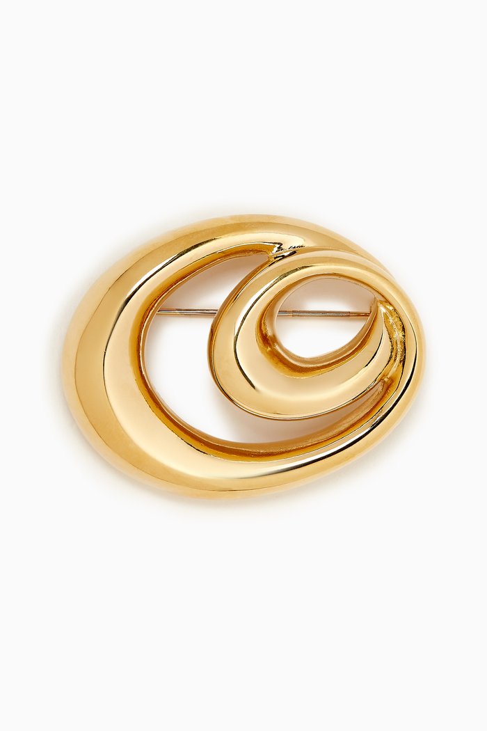 

1980s Vintage Givenchy Brooch, Gold
