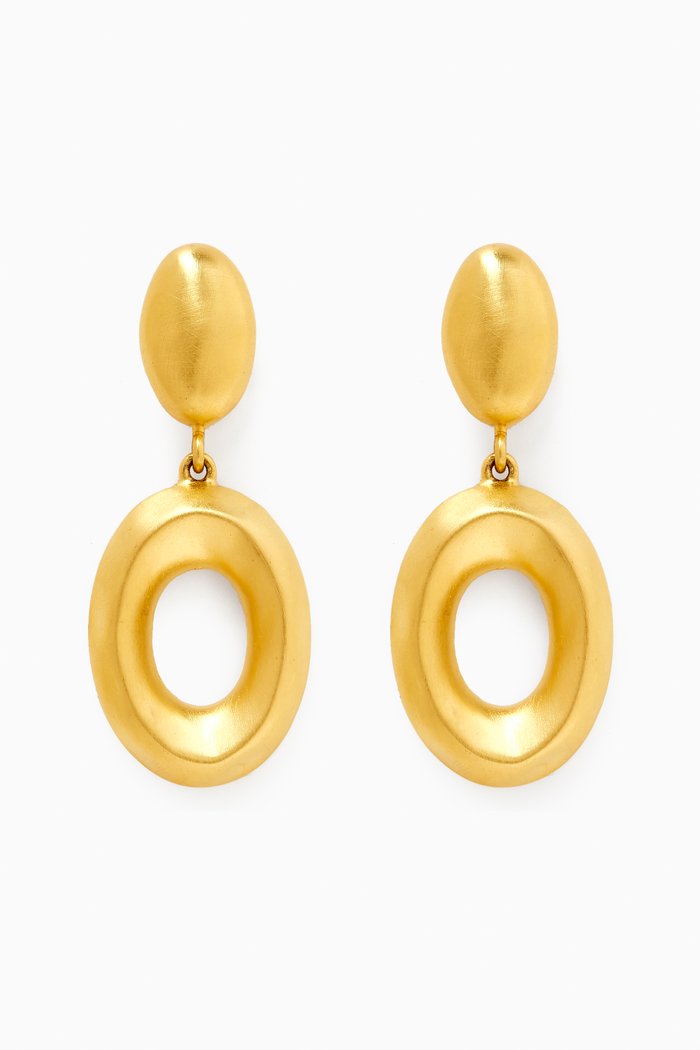 

1980s Vintage Givenchy Clip-on Earrings, Gold