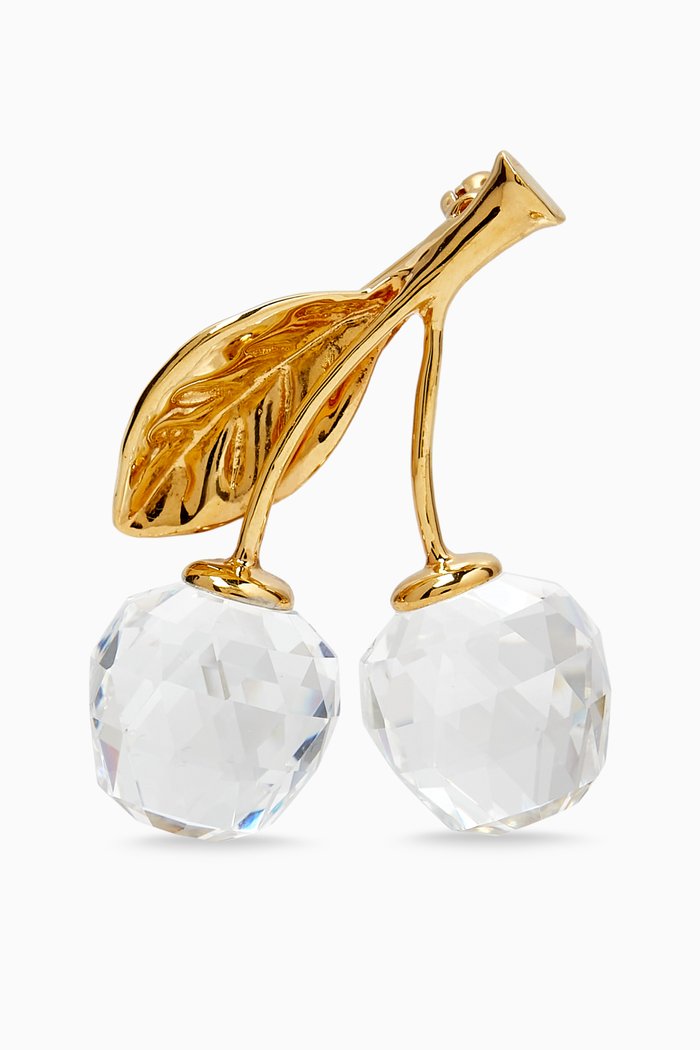 

1990s Vintage Swarovski Brooch, Gold