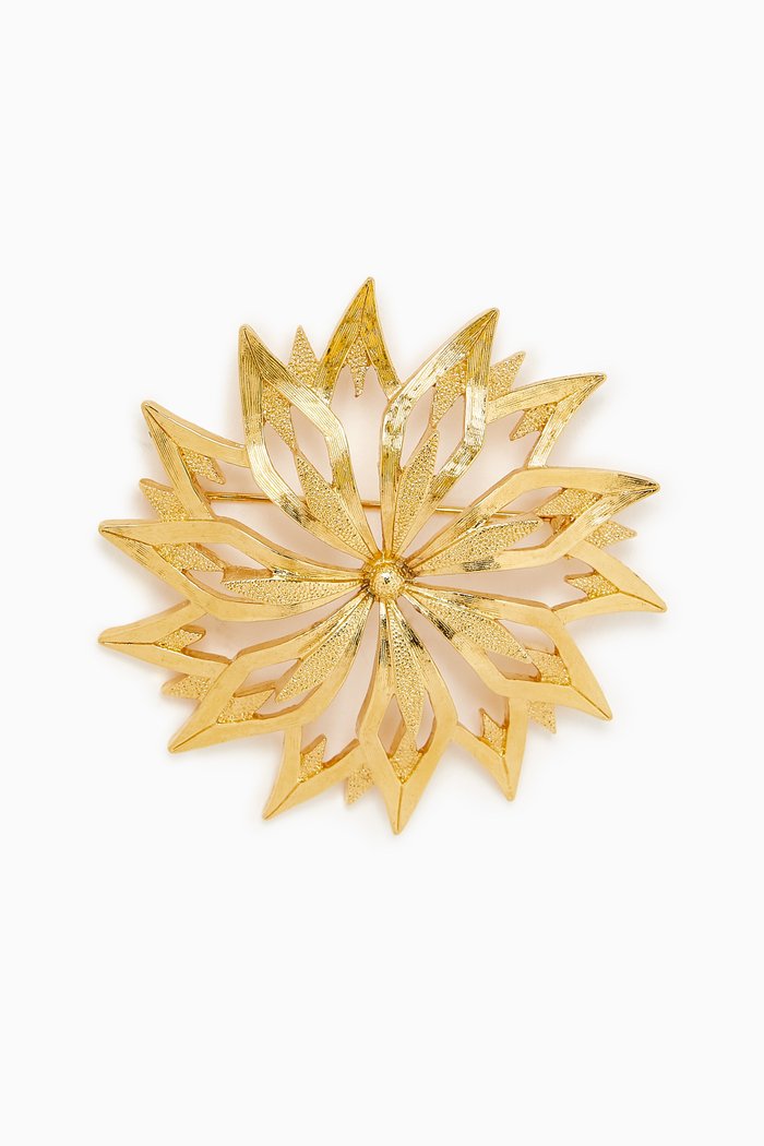 

2000s Vintage Monet Brooch, Gold