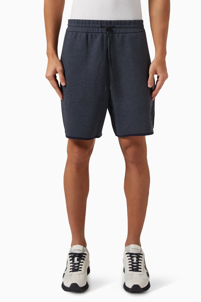

Logo Shorts in Jersey, Blue