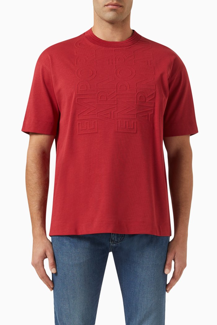 

EA Logo T-shirt in Cotton-jersey, Red