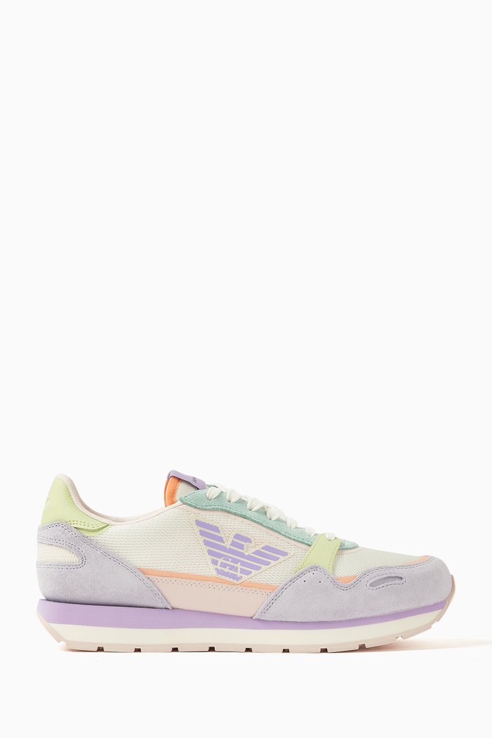 

Ally Sneakers in Mixed Suede, Multicolour