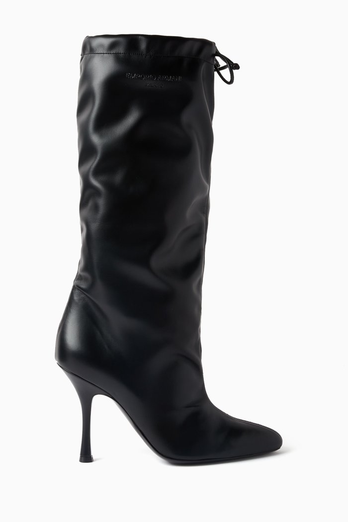 

Knee-high Boots in Nappa Leather, Black
