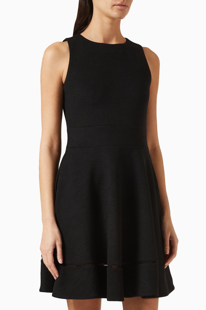 

Mini Dress in Ottoman-jersey, Black