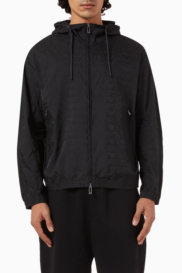 

OTW Zip Hoodie in Cotton French Terry, Black