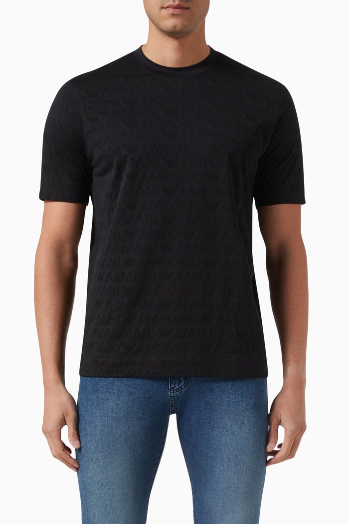 

Logo T-shirt in Cotton Jersey, Black
