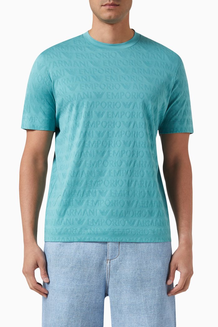 

Logo T-shirt in Cotton Jersey, Blue