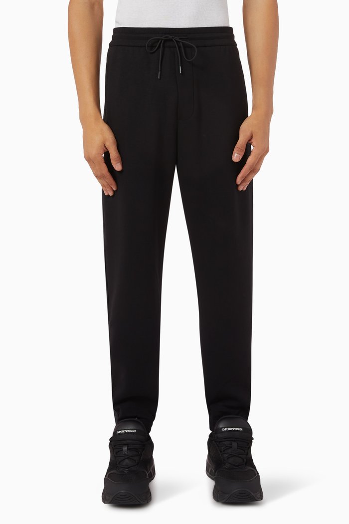 

Logo-tape Sweatpants in Cotton, Black
