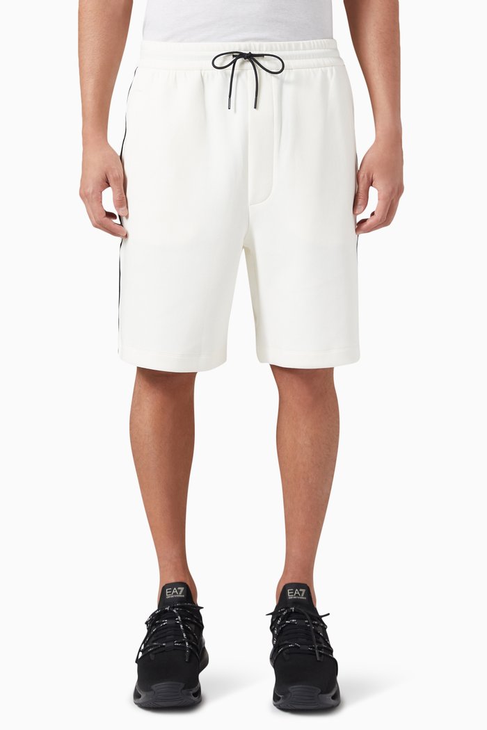 

Logo-tape Sweatshorts in Double-jersey, Neutral