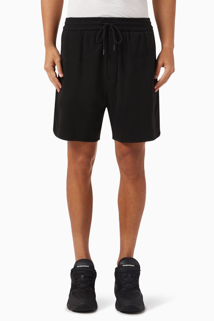 

Bermuda Shorts in Cotton-jersey, Black
