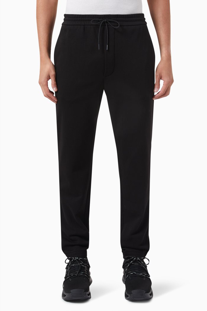 

Micro Eagle Logo Sweatpants in Cotton, Black