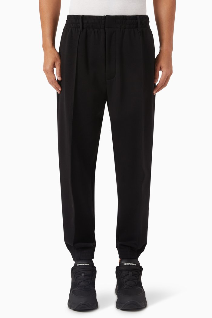 

Coulisse Pants in Double-jersey, Black