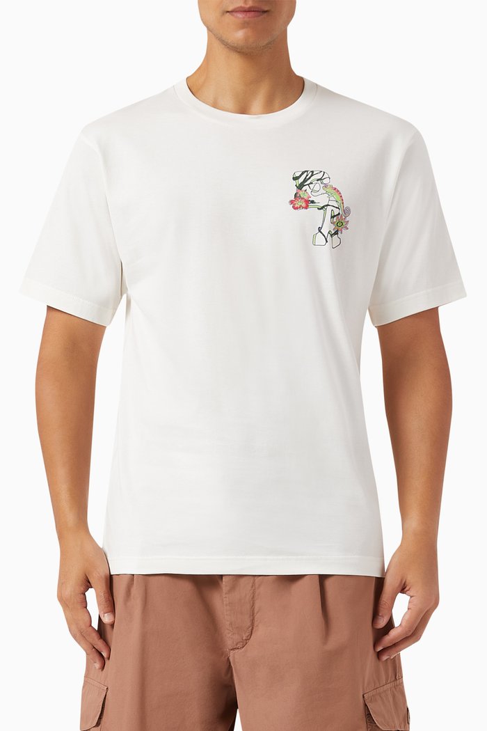 Welcome to the Jungle T-shirt in Organic Cotton, White