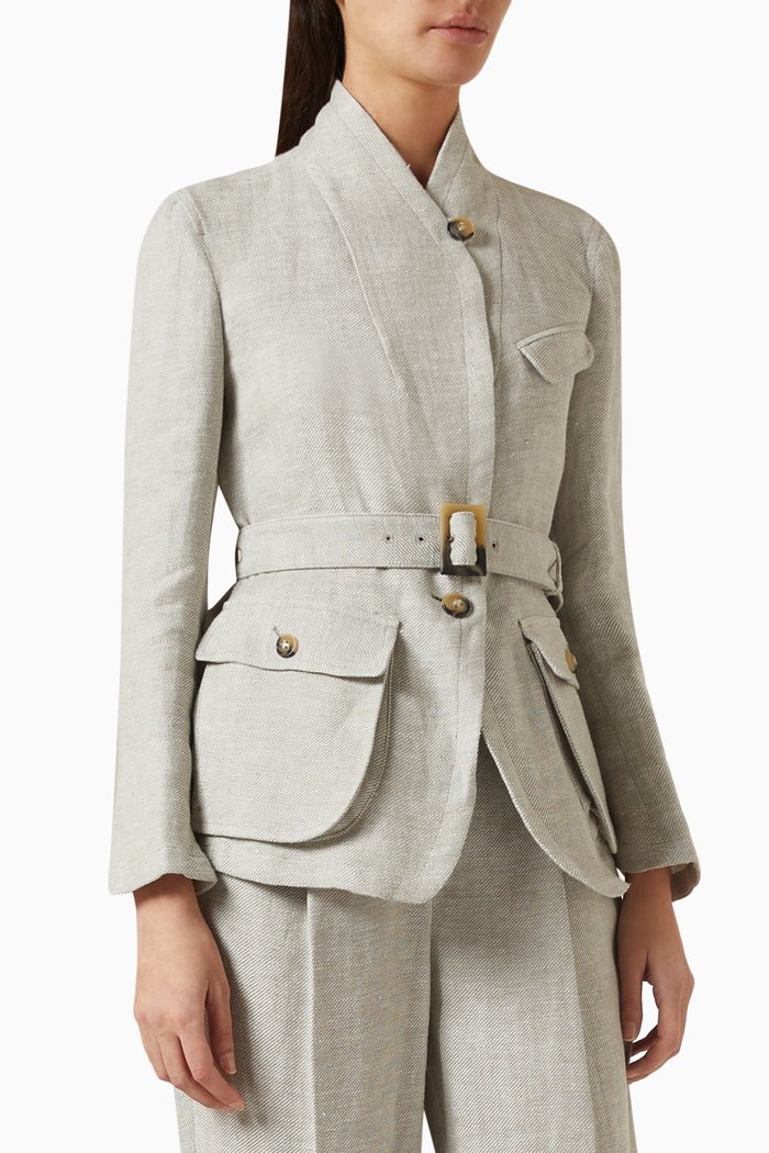 Belted Jacket, Neutral
