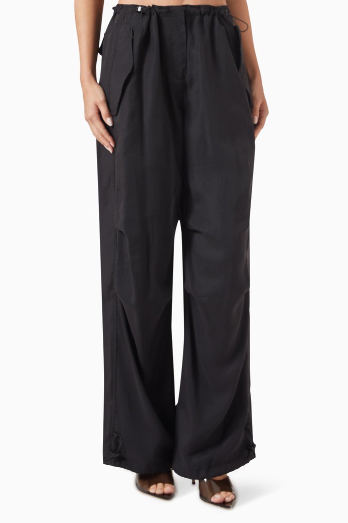 

TRS Wide-leg Pants, Black