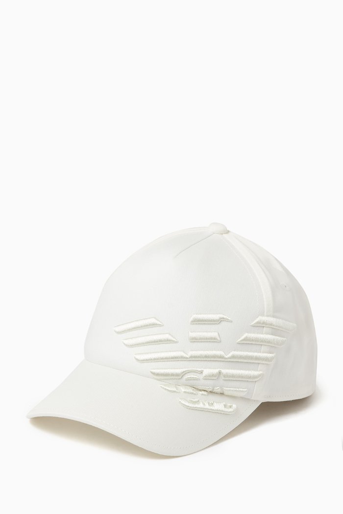 

Macro Logo Baseball Cap, White