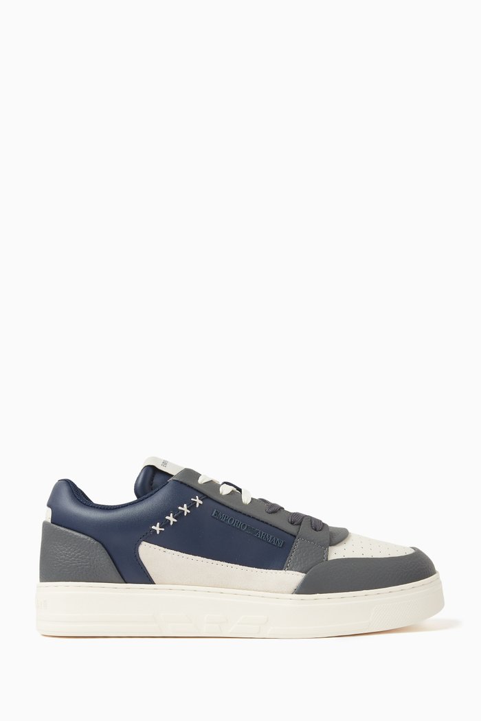 

ASV Sneakers in Regenerated Leather, Multicolour