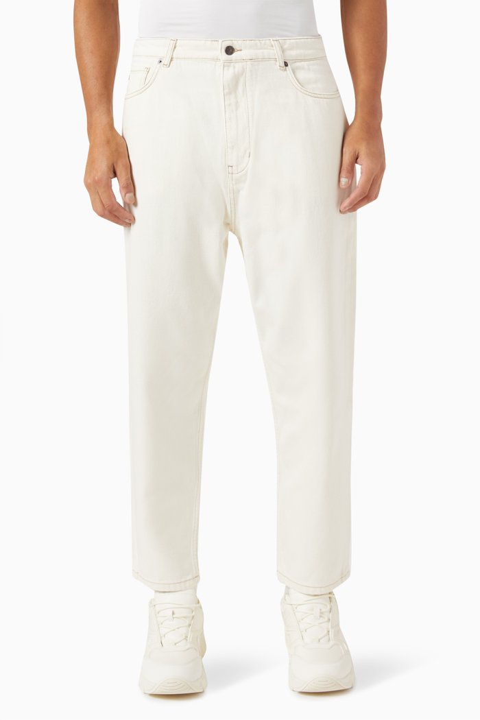 

J79 Logo Pocket Jeans in Bull Denim, Neutral