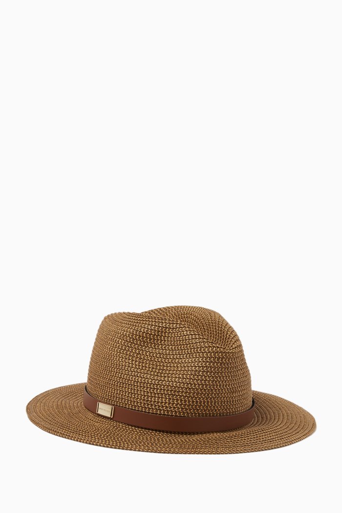 

Logo Woven Hat, Brown