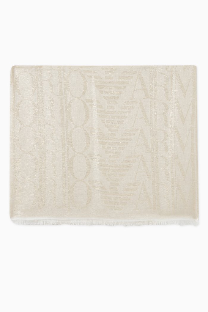 

EA Logo Text Scarf, Neutral