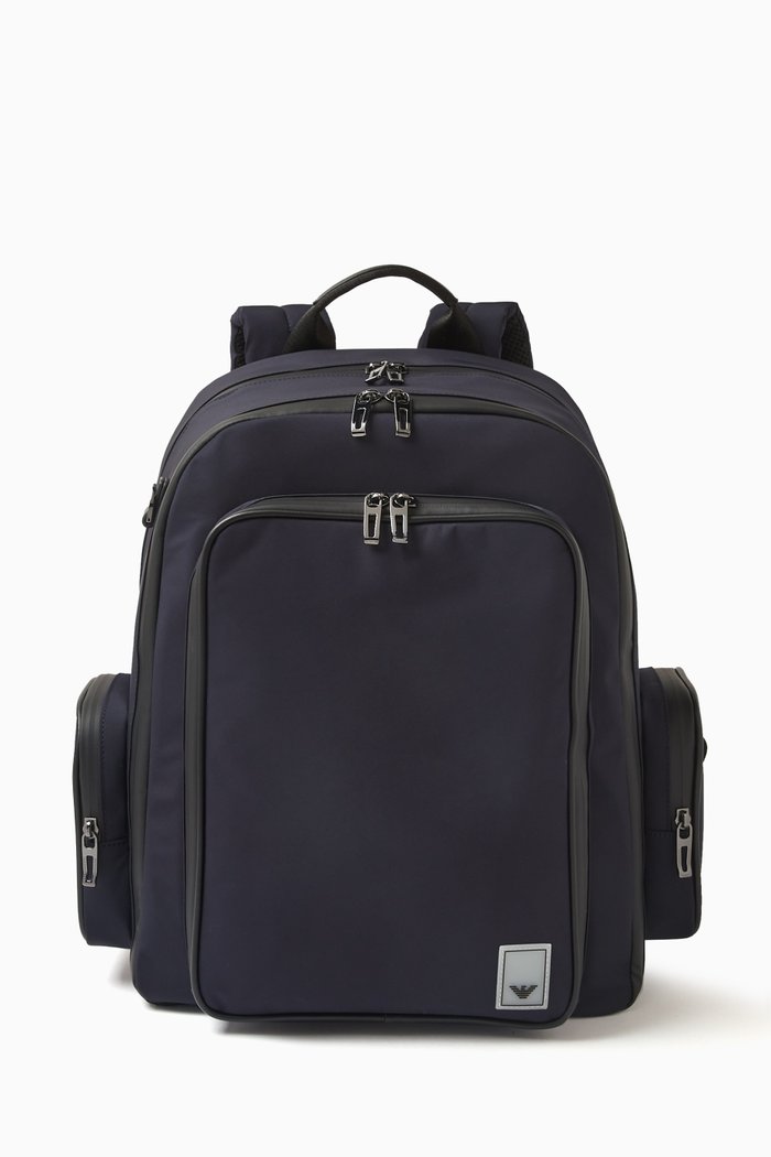 

Logo Backpack in Nylon, Blue