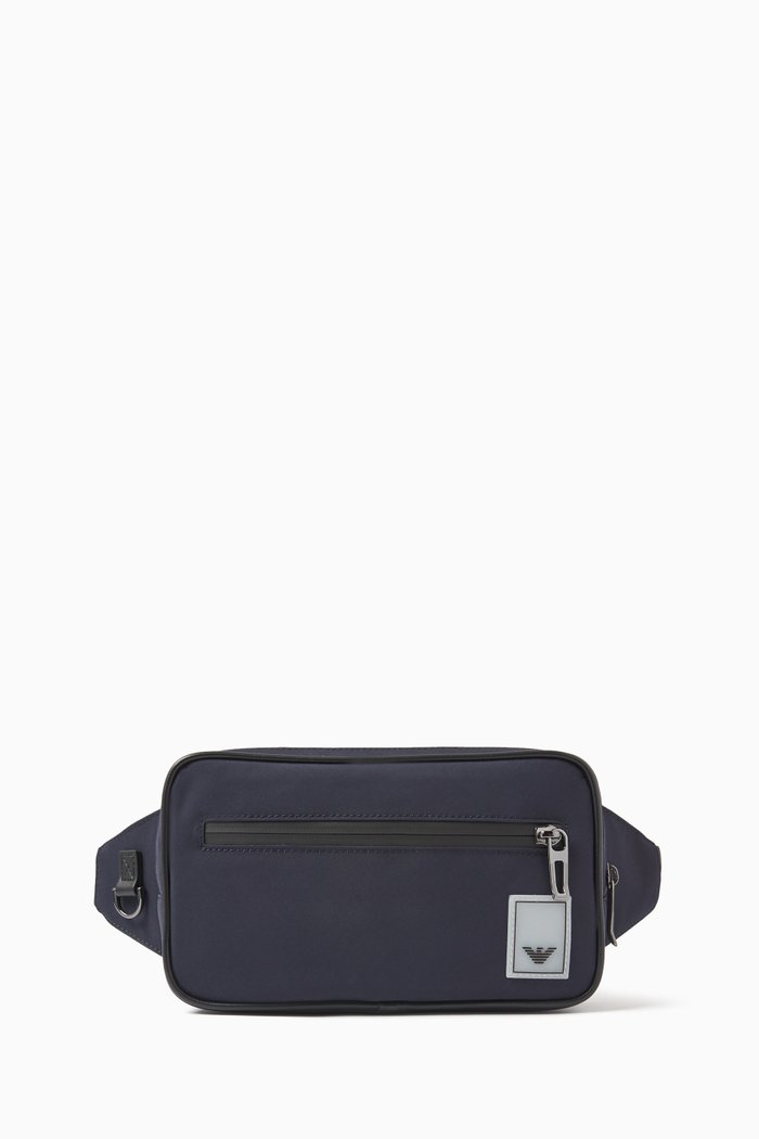 

Eagle Logo Waist-bag in Nylon, Blue
