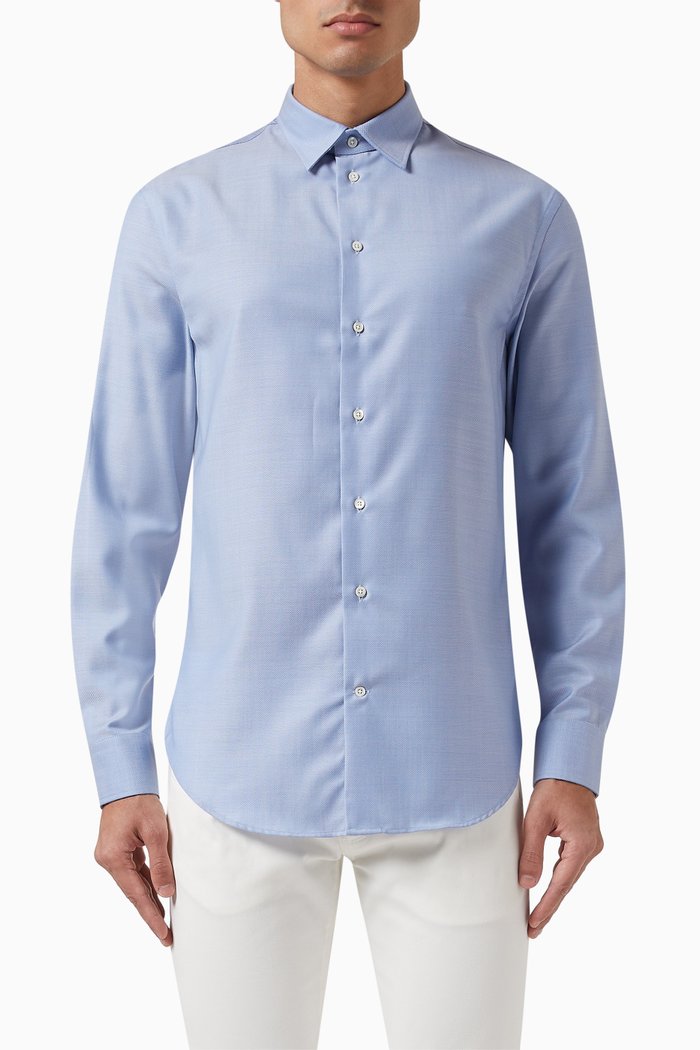 

Classic Shirt in Wool, Blue
