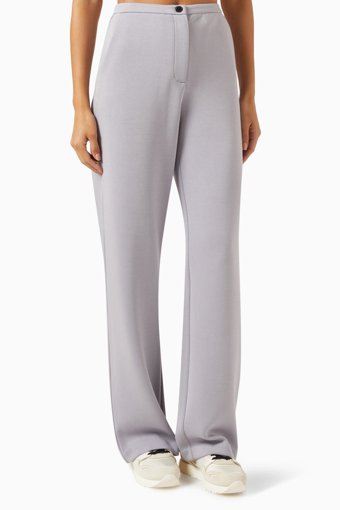 Slim-fit Pants in Jersey, Purple