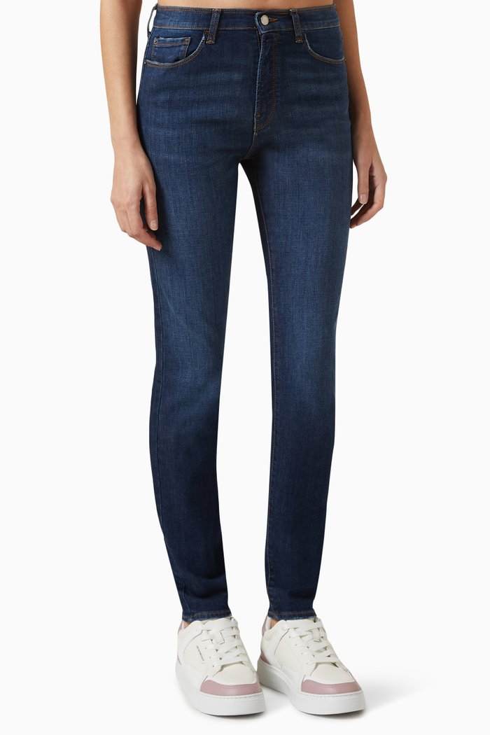 

Skinny Fit Jeans in Denim, Blue