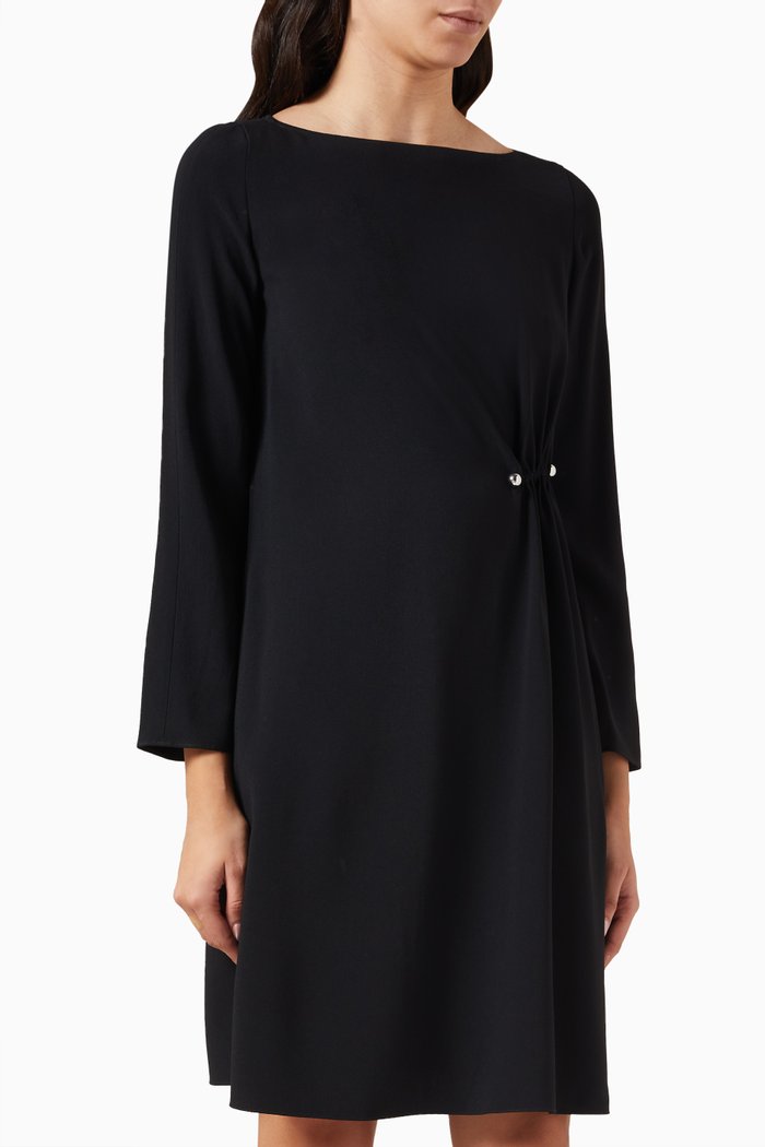 Piercing Mini Dress, Black