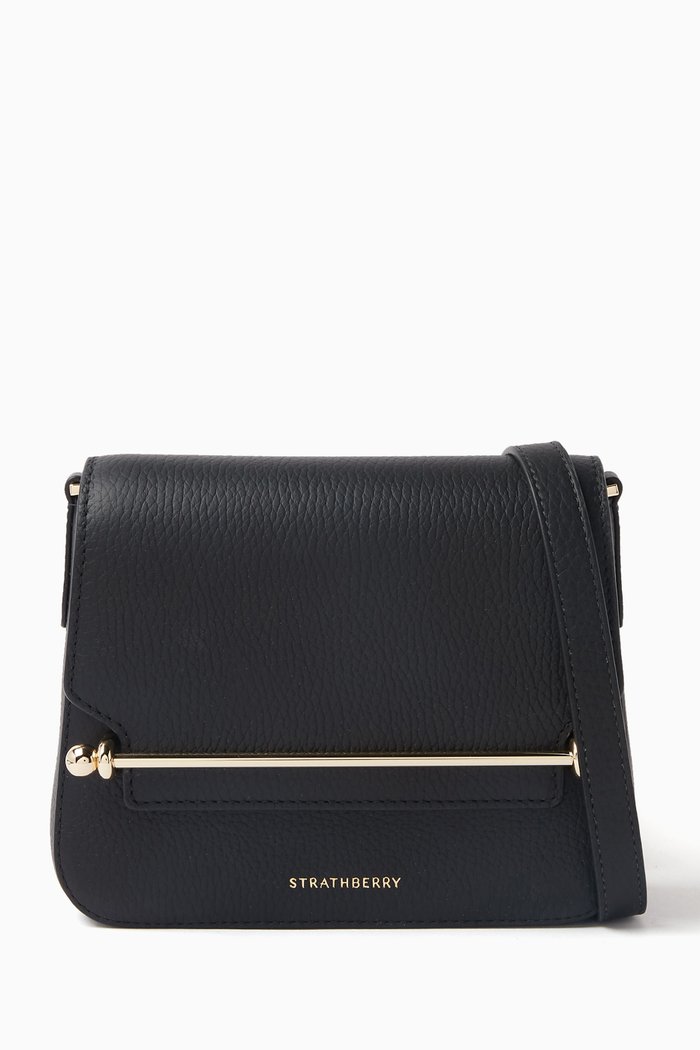 

Ace Mini Crossbody Bag in Leather, Black
