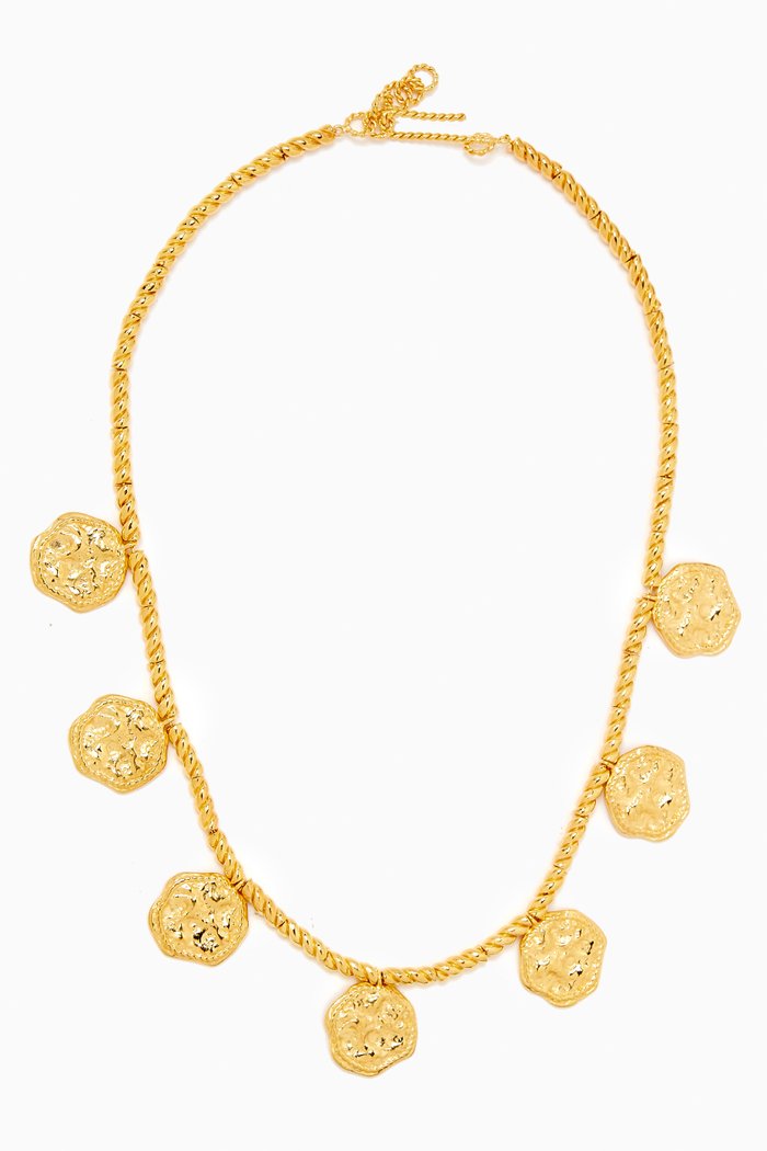 

Feminine Waves Necklace in 18kt Gold-plated Brass