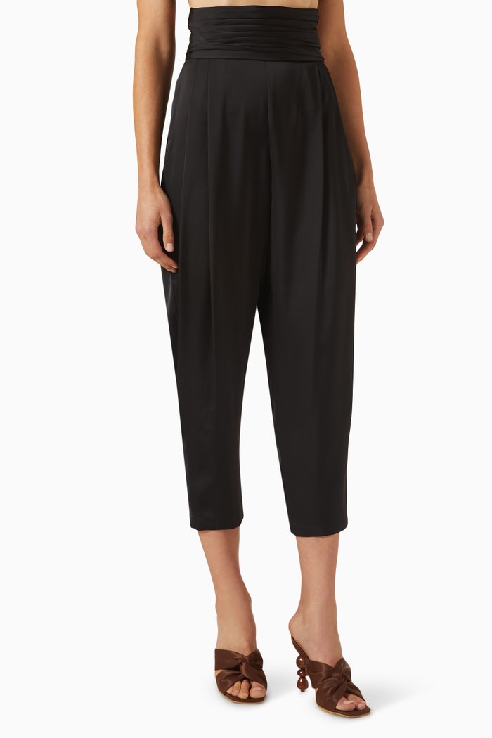 

Papillon Pants in Satin, Black