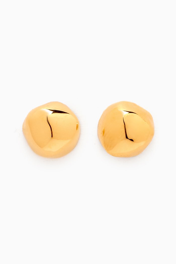 

Mini Gemela Stud Earrings in 22kt Gold-plated Bronze