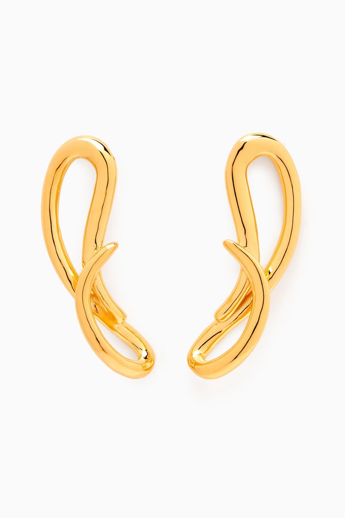 

Twist Earrings in 22kt Gold-plated Bronze
