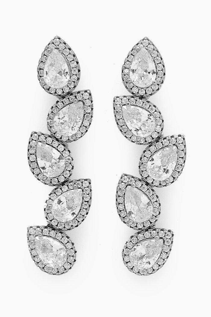 Dangle Drop Earrings in Sterling Silver