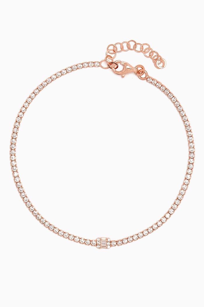 

Stone Bracelet in Rose Gold-plated Sterling Silver