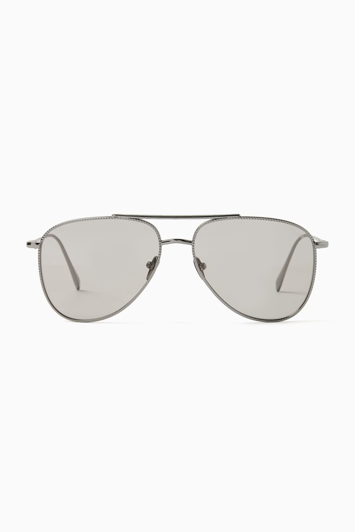 

Aviator Sunglasses in Metal, Grey