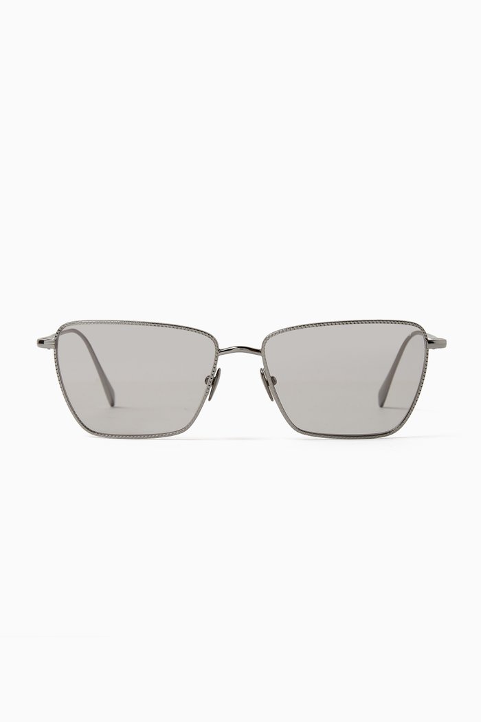 

D-frame Sunglasses in Metal, Grey