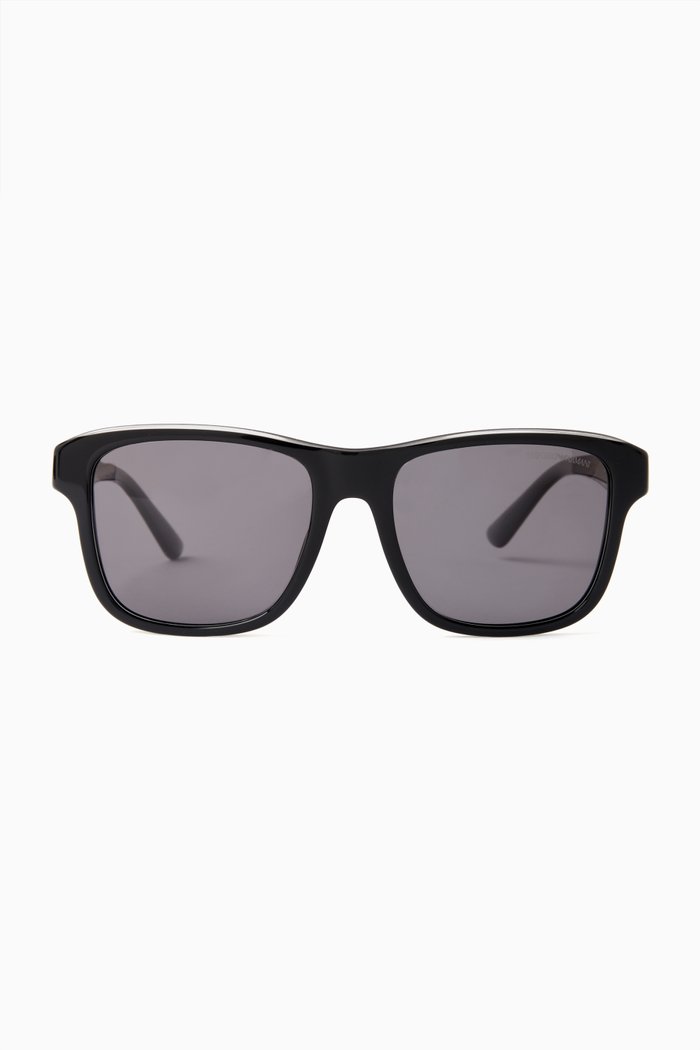 

Pillow Frame Sunglasses in Bio-acetate, Grey