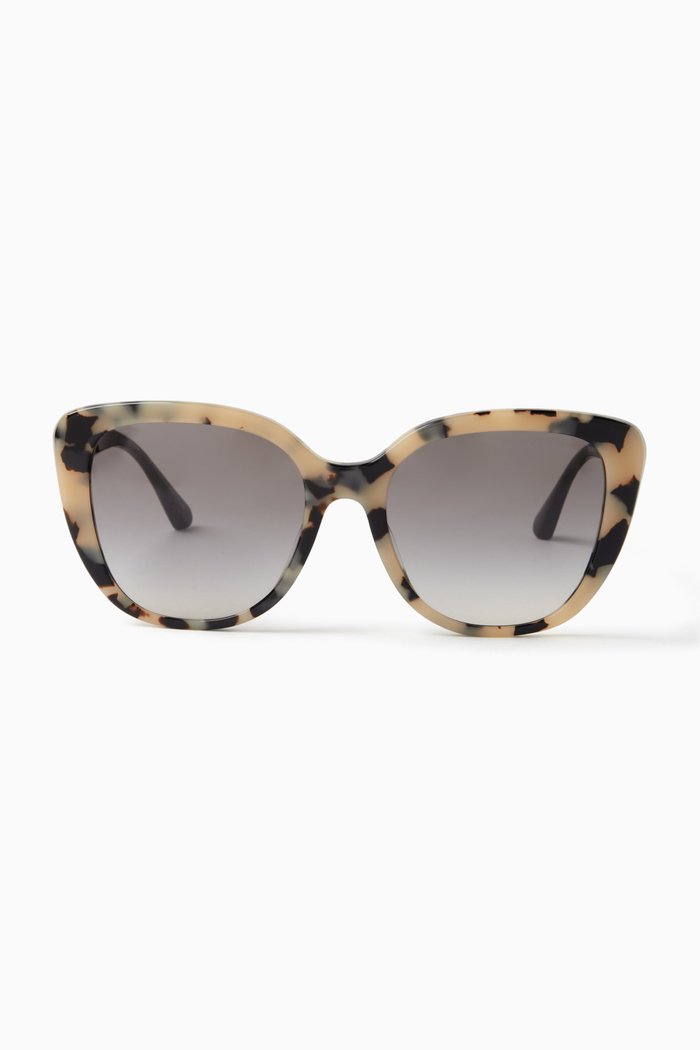 

Logo Cat-eye Sunglasses in Acetate, Grey