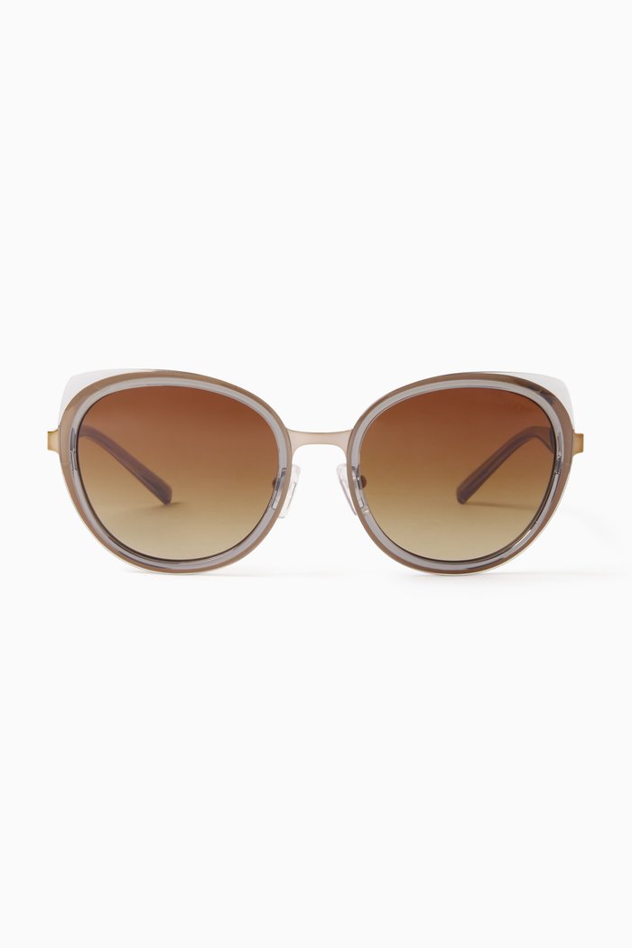 

Round Sunglasses in Acetate, Brown