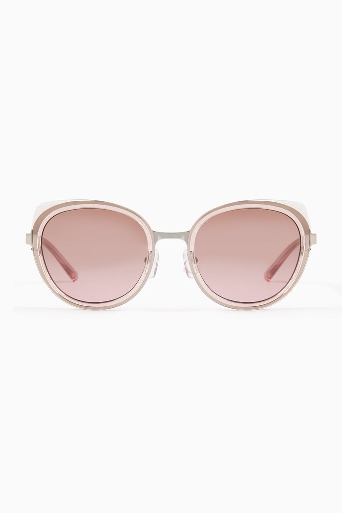 

Round Sunglasses in Acetate, Pink