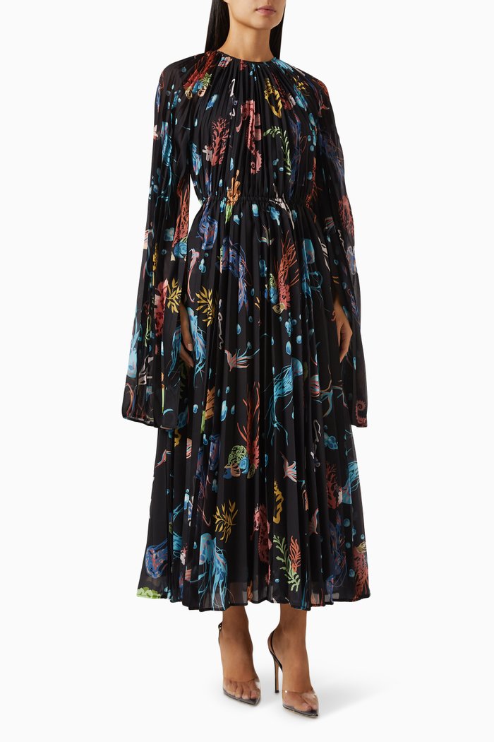 

Esme Midi Dress in Viscose, Black