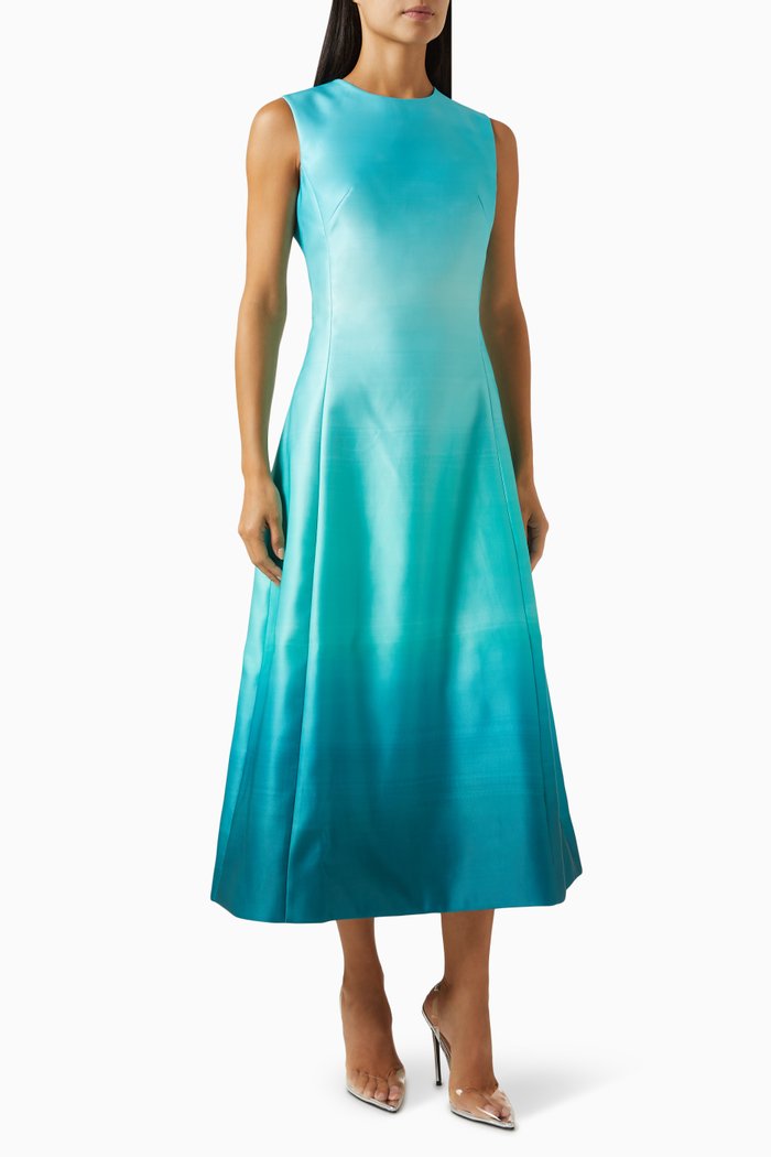 Cleo Sleeveless Midi Dress, Blue