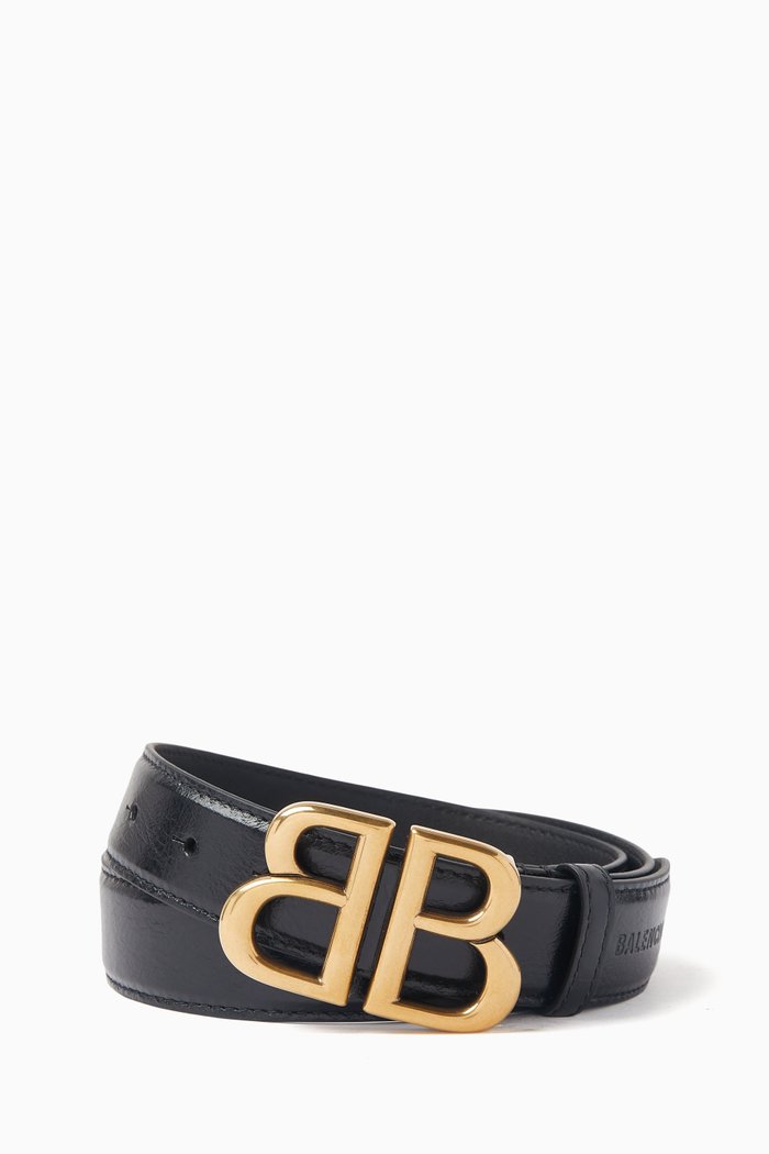 

Monaco Belt in Arena Calfskin, Black
