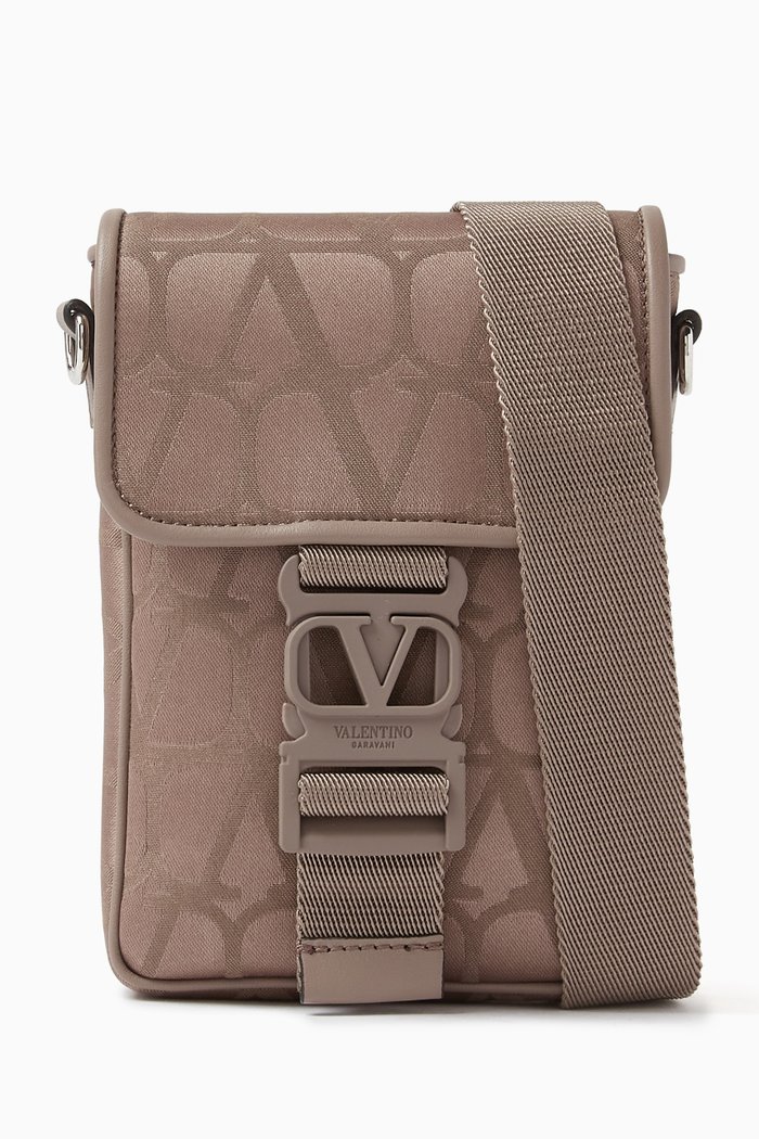 

Valentino Garavani Phone Case in Iconographe Toile Jacquard, Neutral