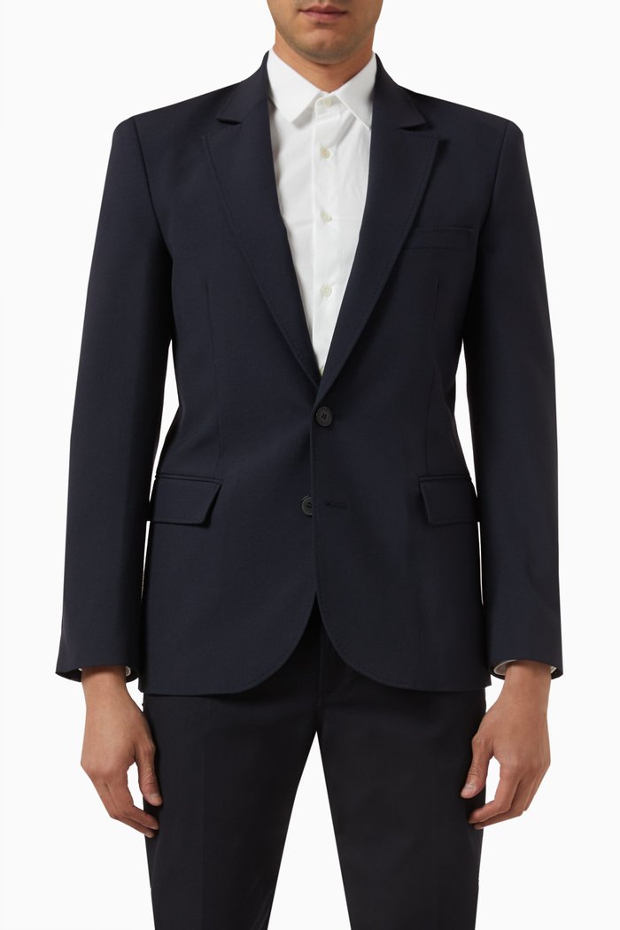 

Valentino Garavani Single-breasted Blazers in Wool Blend, Blue