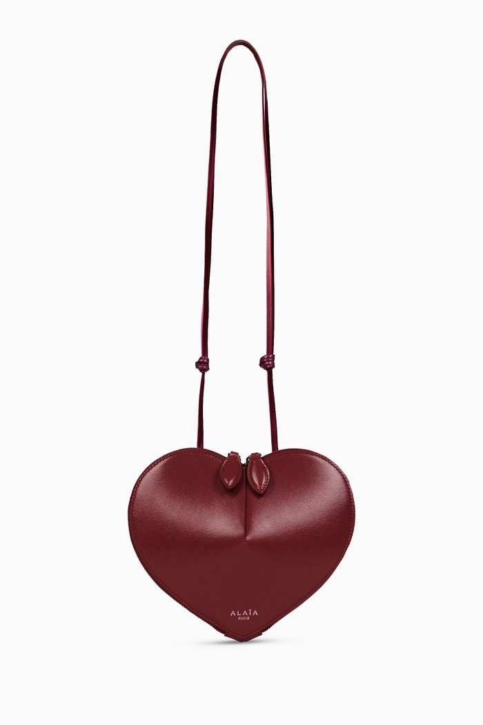 

Le Coeur Crossbody Bag In Calfskin, Burgundy